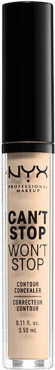 Nyx Professional Makeup Can't Stop Won't Stop Contour Liquid Concealer 4 Light Ivory 3.5ml - Image 1
