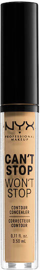 Nyx Professional Makeup Can't Stop Won't Stop Contour Liquid Concealer 8 True Beige 3.5ml - Image 1