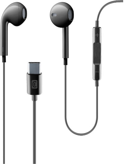 Cellular Line Orbit Earbuds Handsfree με Βύσμα USB-C Μαύρο - Image 1