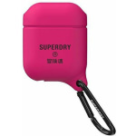 Superdry Θήκη Σιλικόνης με Γάντζο σε Ροζ χρώμα για Apple AirPods 1 / AirPods 2 - Image 3