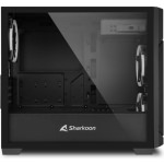 Sharkoon V1000 RGB Gaming Mini Tower Κουτί Υπολογιστή με Πλαϊνό Παράθυρο Μαύρο - Image 4