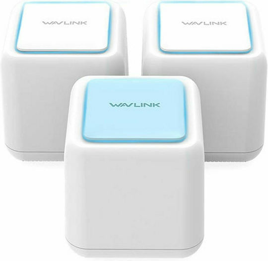 Wavlink Halo Base Pro WiFi Mesh Network Access Point Wi‑Fi 5 Dual Band (2.4 & 5GHz) σε Τριπλό Kit - Image 1