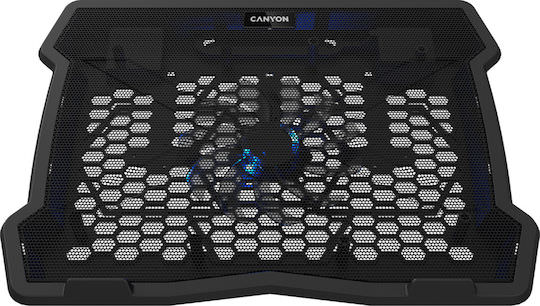 Canyon NS-02 Cooling Pad για Laptop έως 15.6" με 1 Ανεμιστήρα και Φωτισμό - Image 1