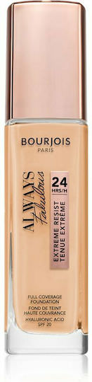 Bourjois Always Fabulous 24Hrs Extreme Resist Liquid Foundation SPF20 420 Light Sand 30ml - Image 1