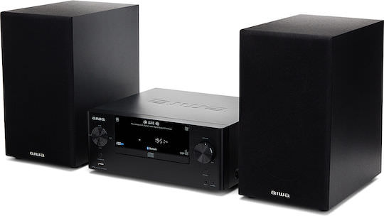 Aiwa Ηχοσύστημα 2.0 MSBTU-500 127-01-000072 50W με CD / Digital Media Player και Bluetooth Μαύρο - Image 1