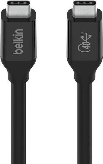 Belkin Connect USB 4 Cable USB-C male - USB-C 100W Μαύρο 0.8m (INZ001BT0.8MBK) - Image 1