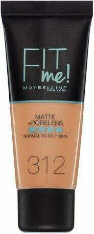 Maybelline Fit Me Matte + Poreless Liquid Foundation 312 Golden 30ml - Image 1