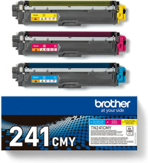 Brother TN-241CMY Γνήσιο Multipack Toner Laser Εκτυπωτή Κίτρινο/Κυανό/Ματζέντα 3τμχ TN-241CMY - Image 1