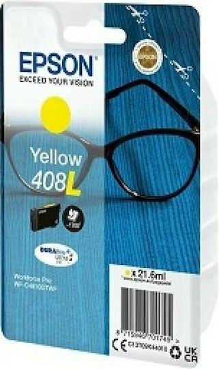 Epson 408L Γνήσιο Μελάνι Εκτυπωτή InkJet Κίτρινο (C13T09K44010) - Image 1