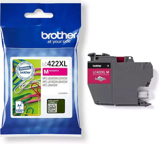 Brother LC422XL Γνήσιο Μελάνι Εκτυπωτή InkJet Ματζέντα (LC-422XLM) - Image 1