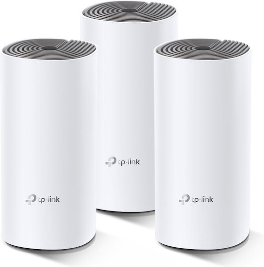 TP-LINK Deco E4 v1 WiFi Mesh Network Access Point Wi‑Fi 5 Dual Band (2.4 & 5GHz) σε Τριπλό Kit - Image 1