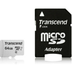 Transcend 300s microSDXC 64GB Class 10 U1 V30 A1 UHS-I με αντάπτορα - Image 3