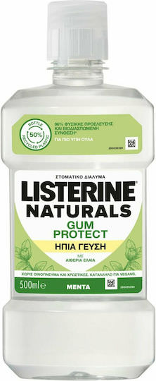 Listerine Naturals Gum Protection Mild Taste Στοματικό Διάλυμα για την Ουλίτιδα 500ml - Image 1