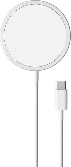 Puro Φορτιστής Magsafe και Καλώδιο USB-C 15W Λευκός (CUSBCMAG1-WHI) - Image 1