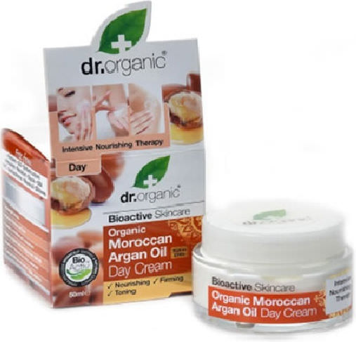 Dr.Organic Moroccan Argan Oil Ενυδατική Κρέμα Προσώπου Ημέρας με Aloe Vera 50ml - Image 1