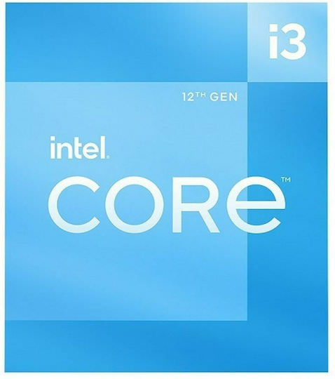 Intel Core i3-12100 3.3GHz Επεξεργαστής 4 Πυρήνων για Socket 1700 σε Κουτί με Ψύκτρα - Image 1