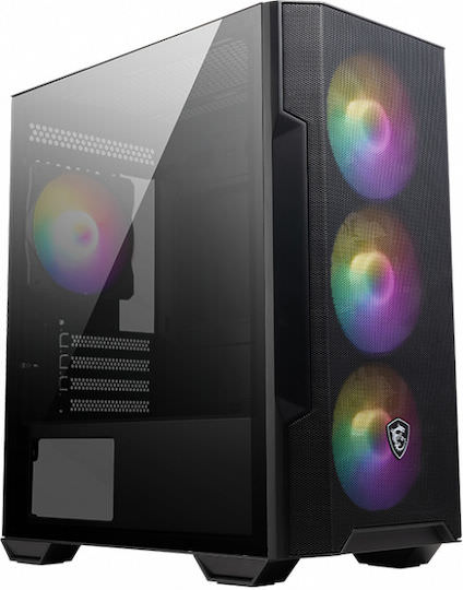 MSI MAG Forge M100R Gaming Micro Tower Κουτί Υπολογιστή με RGB Φωτισμό Μαύρο - Image 1
