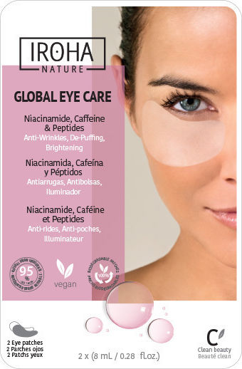 Iroha Nature Niacinamide, Caffeine & Peptides Patches Ματιών για Ενυδάτωση Με Νιασιναμίδη 2τμχ - Image 1