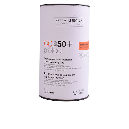 Bella Aurora CC Cream Anti Dark Spots Αντηλιακή Κρέμα Προσώπου και Σώματος SPF50 με Χρώμα 30ml - Image 1