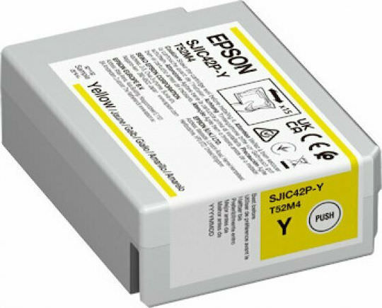 Epson SJIC42P-Y Γνήσιο Μελάνι Εκτυπωτή InkJet Κίτρινο (C13T52M440) - Image 1