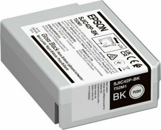 Epson SJIC42P-BK Γνήσιο Μελάνι Εκτυπωτή InkJet Μαύρο (C13T52M140) - Image 1