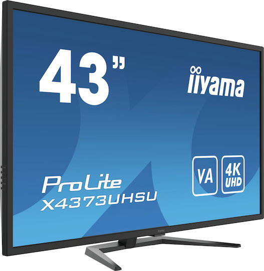 Iiyama Prolite X4373UHSU-B1 VA Monitor 43" 4K 3840x2160 με Χρόνο Απόκρισης 3ms GTG - Image 1