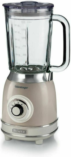 Ariete Vintage Μπλέντερ για Smoothies με Γυάλινη Κανάτα 1.5lt 1000W Μπεζ - Image 1
