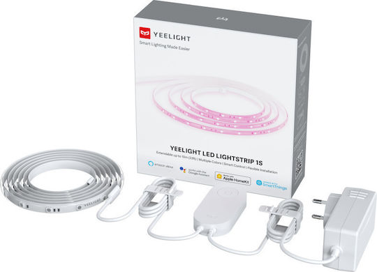 Yeelight Αδιάβροχη Smart Ταινία LED Lightstrip Plus 1S Wi-Fi 24V RGB Φως 2m Τύπου SMD5050 με Τροφοδοτικό & WiFi Controller - Image 1