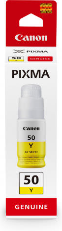 Canon GI-50 Γνήσιο Μελάνι Εκτυπωτή InkJet Κίτρινο (3405C001) - Image 1