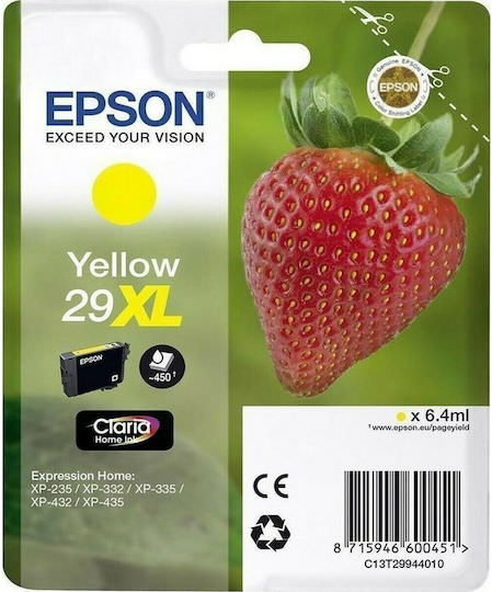 Epson 29XL Γνήσιο Μελάνι Εκτυπωτή InkJet Κίτρινο (C13T29944010 C13T29944012) - Image 1