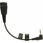 Jabra Quick Disconnect To 2.5mm- 0.15m Μαύρο (8800-00-46)