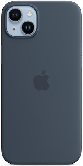 Apple Silicone Case with MagSafe Back Cover Σιλικόνης Storm Blue (iPhone 14 Plus) - Image 1