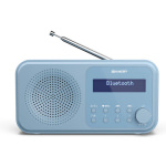 Sharp Tokyo Φορητό Ραδιόφωνο Επαναφορτιζόμενο DAB+ με Bluetooth και USB Μπλε