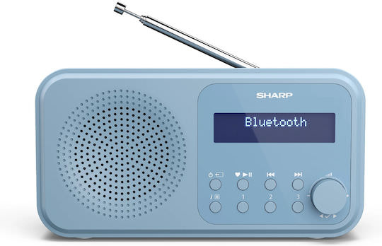Sharp Tokyo Φορητό Ραδιόφωνο Επαναφορτιζόμενο DAB+ με Bluetooth και USB Μπλε - Image 1