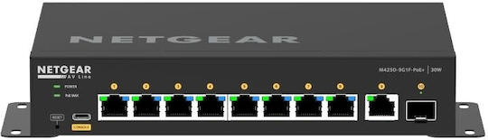 NetGear GSM4210PD Managed L2 PoE Switch με 9 Θύρες Gigabit (1Gbps) Ethernet και 1 SFP Θύρα - Image 1