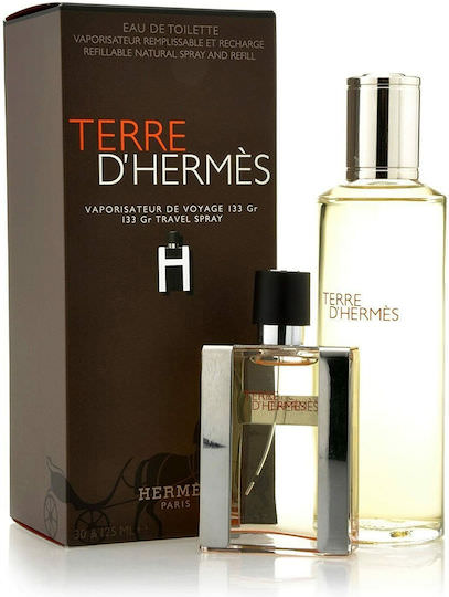 Hermes Terre D'Hermes Eau de Toilette 30ml & Refill 125ml - Image 1