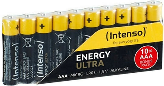 Intenso Energy Ultra Αλκαλικές Μπαταρίες AAA 1.5V 10τμχ - Image 1