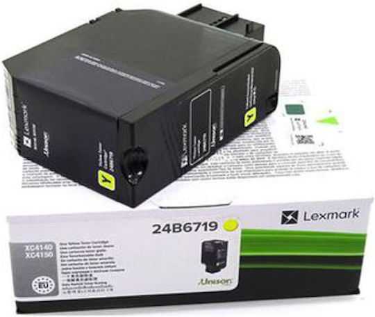 Lexmark 24B6719 Γνήσιο Toner Laser Εκτυπωτή Κίτρινο 13000 Σελίδων 24B6719 - Image 1