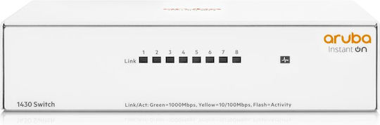 Aruba Instant On 1430 8G Unmanaged L2 Switch με 8 Θύρες Gigabit (1Gbps) Ethernet - Image 1