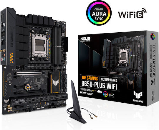 Asus TUF Gaming B650-PLUS WIFI Motherboard ATX με AMD AM5 Socket 90MB1BZ0-M0EAY0 - Image 1