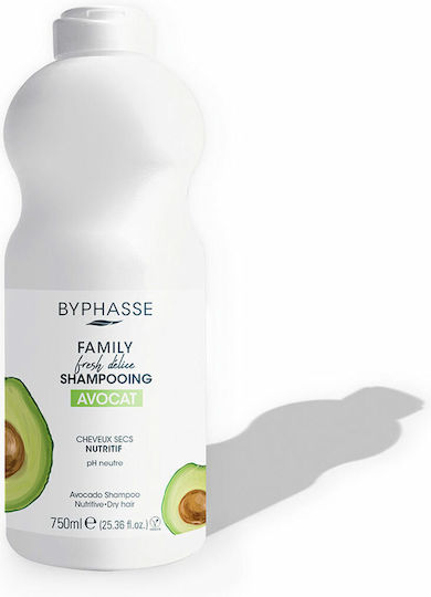 Byphasse Family Fresh Delice Avocado Σαμπουάν κατά του Κνησμού για Ξηρά Μαλλιά Μαλλιά 750ml - Image 1