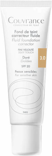 Eau Thermale Avène Couvrance Liquid Foundation SPF20 3.0 Sable 30ml - Image 1