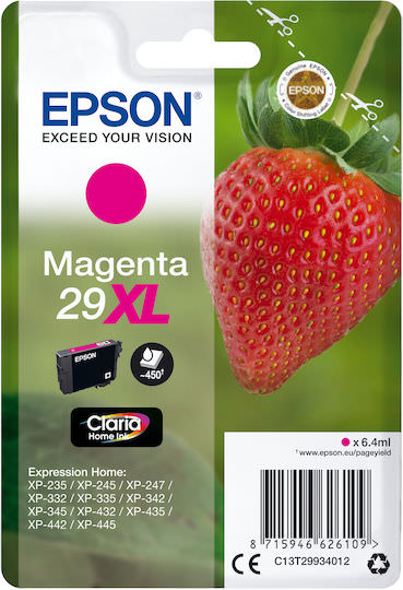 Epson 29XL Γνήσιο Μελάνι Εκτυπωτή InkJet Ματζέντα (C13T29934010 C13T29934012) - Image 1