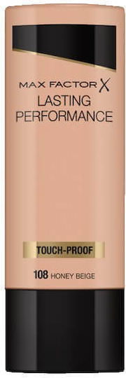 Max Factor Lasting Performance Liquid Foundation 108 Honey Beige 35ml - Image 1