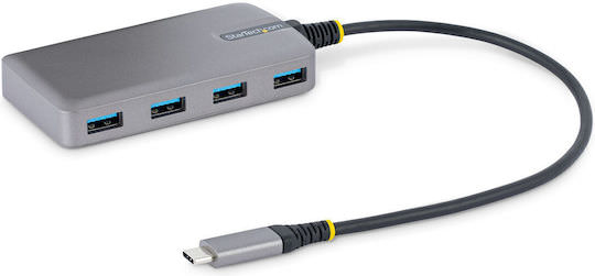 StarTech USB 3.2 Hub 4 Θυρών με σύνδεση USB-C Γκρι - Image 1