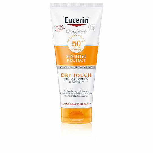 Eucerin Sun Protection Dry Touch Sensitive Protect Αντηλιακή Κρέμα για το Σώμα SPF50 200ml - Image 1