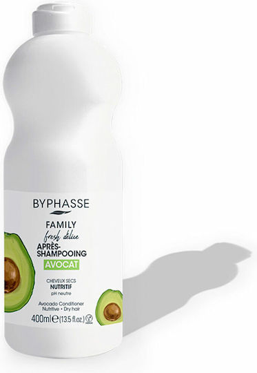 Byphasse Family Fresh Delice Avocado Conditioner Αναδόμησης/Θρέψης για Ξηρά Μαλλιά 400ml - Image 1