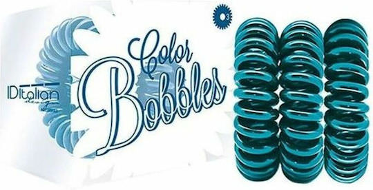 ID Italian Color Bobbles Scrunchy Μαλλιών Μπλε 3τμχ - Image 1