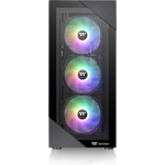 Thermaltake View 200 TG Gaming Midi Tower Κουτί Υπολογιστή με RGB Φωτισμό Μαύρο - Image 3
