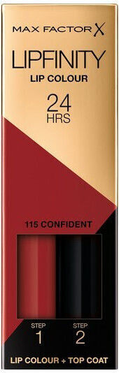 Max Factor Lipfinity Lip Colour Υγρό Κραγιόν 115 Confident 4.2gr - Image 1
